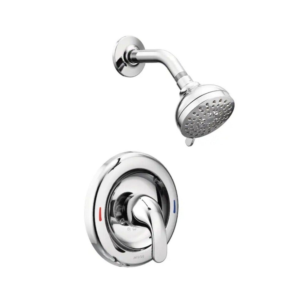 Moen 82604 Alder Posi-Temp Single Handle Pressure Balanced Shower Trim, Chrome